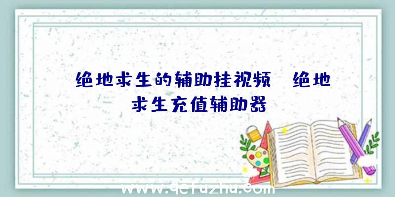 「绝地求生的辅助挂视频」|绝地求生充值辅助器